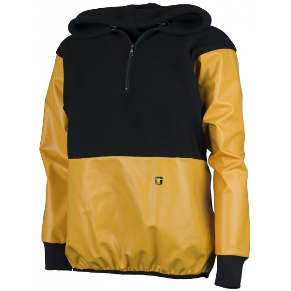 Felpa in pile da lavoro giallo-nero